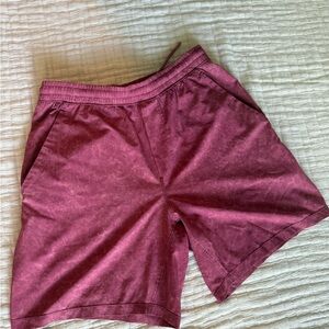 lululemon athletica Maroon Athletic Shorts